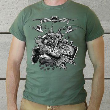 T-Shirt &bdquo;Unbemannte Systeme der Ukraine&ldquo;. U-Ts- USF-44o фото