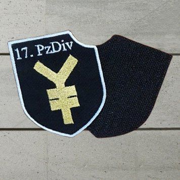 Chevron. The 17th Panzer Division. Black.