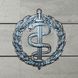 Cockade beret badge of the Medical Forces of the Armed Forces of Ukraine.