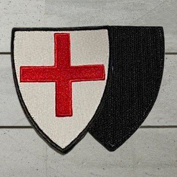 Chevron-Muster. Mit dem Bild des Ordens von San Jorge de Alfama. MA-SCO-SJA фото